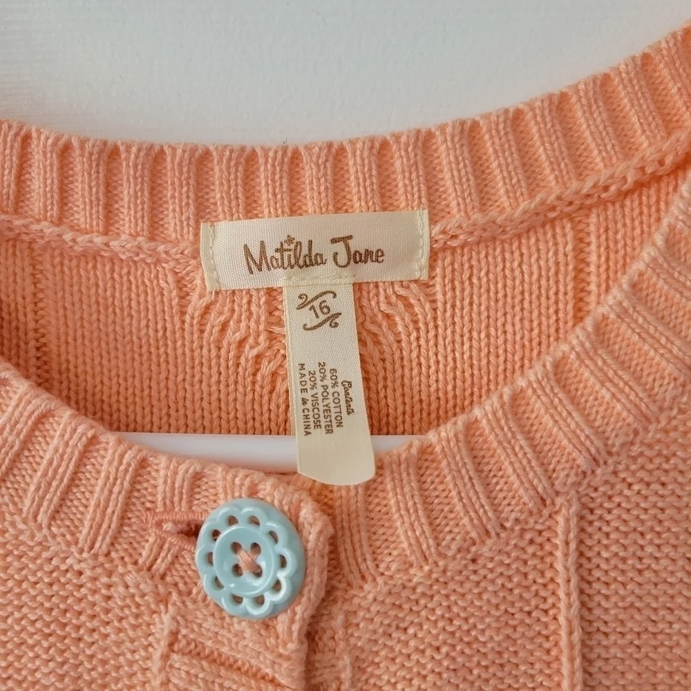 Matilda Jane Pom Pom Pink Cardigan